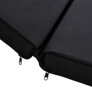 64084 ΜΑΞΙΛΑΡΙ ΞΑΠΛΩΣΤΡΑΣ TEXTILENE 600gr/m2 2X1 SIFNOS ΜΑΥΡΟ HM11234.05T 196(117+1+78)x58x6εκ.