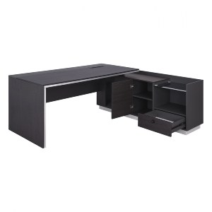 64878 ΓΡΑΦΕΙΟ ΕΠΑΓΓΕΛΜΑΤΙΚΟ ΔΕΞΙΑ ΓΩΝΙΑ ROSEWOOD HM2112R 200X170X76Υ εκ.