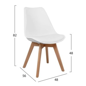 64890 ΣΕΤ 5ΤΜΧ ΤΡΑΠΕΖΙ MINIMAL ΜΑΥΡΟ & VEGAS ΛΕΥΚΕΣ HM10601 80x80x74 cm.