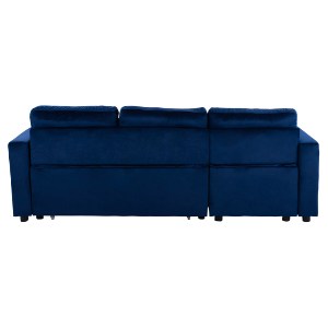 65196 ΚΑΝΑΠΕΣ ΓΩΝΙΑ ΚΡΕΒΑΤΙ WAYNE 224x147x85Υεκ. HM3028.18 ΒΕΛΟΥΔΟ ΜΠΛΕ