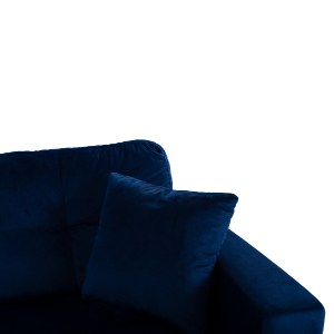 65196 ΚΑΝΑΠΕΣ ΓΩΝΙΑ ΚΡΕΒΑΤΙ WAYNE 224x147x85Υεκ. HM3028.18 ΒΕΛΟΥΔΟ ΜΠΛΕ