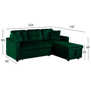 65224 ΚΑΝΑΠΕΣ ΓΩΝΙΑ ΚΡΕΒΑΤΙ WAYNE 224x147x85Υεκ. HM3028.13 ΒΕΛΟΥΔΟ ΚΥΠΑΡΙΣΣΙ