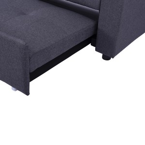 65226 ΚΑΝΑΠΕΣ ΓΩΝΙΑ ΚΡΕΒΑΤΙ WAYNE 224x147x85Υεκ. HM3028.11 ΓΚΡΙ ΥΦΑΣΜΑ