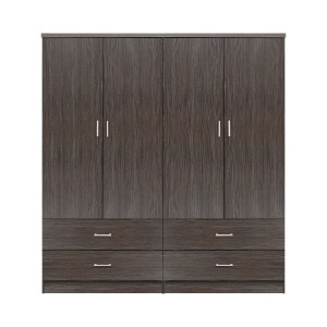 65360 ΣΕΤ 2 ΤΜΧ ΝΤΟΥΛΑΠΑ 4ΦΥΛΛΗ ΜΕ 4 ΣΥΡΤΑΡΙΑ ZEBRANO 160X42X181 HM11349.01