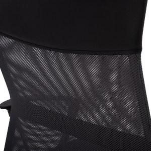 65672 ΚΑΡΕΚΛΑ ΓΡΑΦΕΙΟΥ CABLE  HM1000.10 ΜΑΥΡΟ ΓΚΡΙ MESH ΠΟΔΙ ΧΡΩΜΙΟΥ 61x58x118 εκ.