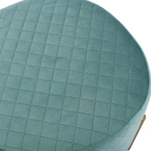 65829 ΣΚΑΜΠΟ SINTA HM8638.07 ΑΠΟ ΦΥΣΤΙΚΙ ΒΕΛΟΥΔΟ ΜΕ ΧΡΥΣΗ ΒΑΣΗ 42x42x38Υ εκ.