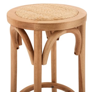 65859 ΣΚΑΜΠΟ ΞΥΛΙΝΟ FAYE ΑΠΟ ΟΞΙΑ ΦΥΣΙΚΟ ΜΕ ΨΑΘΑ Φ36Χ70 HM8751.01 36x36x72 εκ.