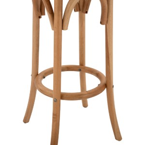 65859 ΣΚΑΜΠΟ ΞΥΛΙΝΟ FAYE ΑΠΟ ΟΞΙΑ ΦΥΣΙΚΟ ΜΕ ΨΑΘΑ Φ36Χ70 HM8751.01 36x36x72 εκ.