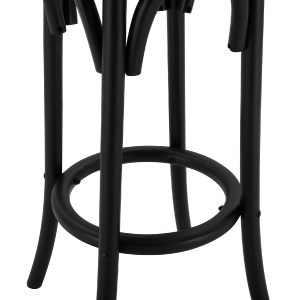 65865 ΣΚΑΜΠΟ ΞΥΛΙΝΟ FAYE ΑΠΟ ΟΞΙΑ ΜΑΥΡΟ ΜΕ ΨΑΘΑ Φ36Χ70 HM8751.02