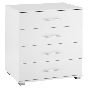 65926 ΣΥΡΤΑΡΙΕΡΑ ΜΕΛΑΜΙΝΗΣ BRIANA HM2204.05 ME 4 ΣΥΡΤΑΡΙΑ ΛΕΥΚΗ 75x40x83 εκ.