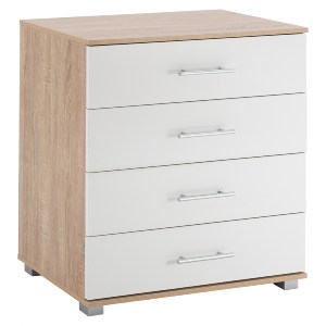 65927 ΣΥΡΤΑΡΙΕΡΑ ΜΕΛΑΜΙΝΗΣ BRIANA HM2204.06 ME 4 ΣΥΡΤΑΡΙΑ SONAMA-ΛΕΥΚΟ 75x40x83 εκ.
