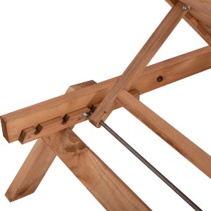 66339 ΞΑΠΛΩΣΤΡΑ ΕΠΑΓΓΕΛΜΑΤΙΚΗ JULES HM11431.03 ΦΥΣΙΚΗ ΑΠΟ ΞΥΛΟ ΕΛΑΤΗΣ 72x196x29-84 εκ.