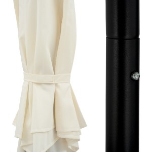 66345 ΟΜΠΡΕΛΑ ΑΛΟΥΜΙΝΙΟΥ ΜΕ 6 ΑΚΤΙΝΕΣ HM6030.02 ΜΠΕΖ ΓΚΡΙ Φ250x236 εκ.