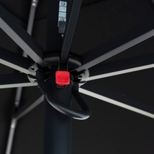 66453 ΕΠΑΓΓΕΛΜΑΤΙΚΗ ΟΜΠΡΕΛΑ ALU ΤΗΛΕΣΚΟΠΙΚΗ HM6031.03 4x4x2,95-4Μ ΜΕ ΜΑΥΡΟ ΑΚΡΥΛΙΚΟ ΠΑΝΙ