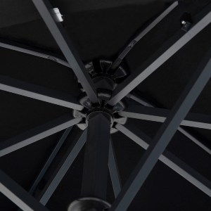 66453 ΕΠΑΓΓΕΛΜΑΤΙΚΗ ΟΜΠΡΕΛΑ ALU ΤΗΛΕΣΚΟΠΙΚΗ HM6031.03 4x4x2,95-4Μ ΜΕ ΜΑΥΡΟ ΑΚΡΥΛΙΚΟ ΠΑΝΙ