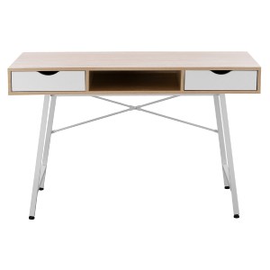 66507 ΓΡΑΦΕΙΟ HM2128.01 SONAMA-ΛΕΥΚΟ ΜΕ ΛΕΥΚΟ ΜΑΤ ΣΚΕΛΕΤΟ 120Χ48Χ76,5 εκ.