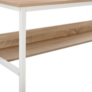 66509 ΓΡΑΦΕΙΟ HM2131.01 ΜΕΛΑΜΙΝΗ ΣΕ SONAMA ΜΕ ΛΕΥΚΟ ΜΑΤ ΣΚΕΛΕΤΟ 120X50X75Υεκ.