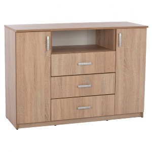66933 ΜΠΟΥΦΕΣ ΜΕ 2 ΝΤΟΥΛΑΠΙΑ Κ 3 ΣΥΡΤΑΡΙΑ SONAMA OAK HM2430 120X45X85Yεκ.