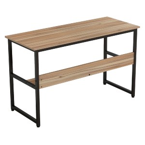 66988 ΓΡΑΦΕΙΟ HM2131.02 ΜΕΛΑΜΙΝΗ ΣΕ ΚΑΡΥΔΙ ΜΕ ΜΑΥΡΟ ΜΕΤΑΛΛΙΚΟ ΣΚΕΛΕΤΟ 120X50X75Υεκ.