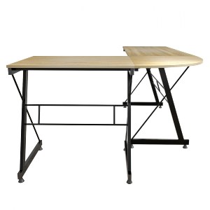 67035 ΓΩΝΙΑΚΟ ΓΡΑΦΕΙΟ SONAMA ΕΠΙΦΑΝΕΙΑ ΜΕ ΜΕΤΑΛΛΙΚΟ ΣΚΕΛΕΤΟ HM2127.01 158Χ120Χ74εκ.