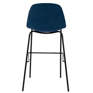 67067 ΣΚΑΜΠΟ VINCENT ΒΕΛΟΥΔΟ ΜΠΛΕ ΚΑΙ ΜΕΤΑΛΛΙΚΟ ΣΚΕΛΕΤΟ HM8579.18 56,5x47x106 εκ.