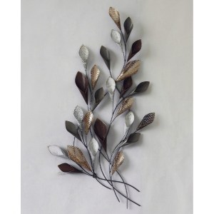 67079 ΜΕΤΑΛΛΙΚΟ ΔΙΑΚΟΣΜΗΤΙΚΟ ΤΟΙΧΟΥ HM7159 ΑΝΘΡΑΚΙ ΧΡΥΣΟ 44x5,5x87Y εκ.