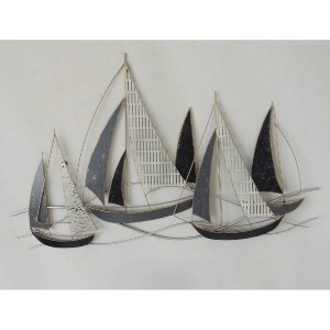 67080 ΜΕΤΑΛΛΙΚΟ ΔΙΑΚΟΣΜΗΤΙΚΟ ΤΟΙΧΟΥ HM7160 ΑΝΘΡΑΚΙ ΛΕΥΚΟ ΧΡΥΣΟ 92x3x56Y εκ.