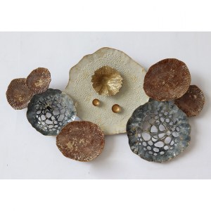 67082 ΜΕΤΑΛΛΙΚΟ ΔΙΑΚΟΣΜΗΤΙΚΟ ΤΟΙΧΟΥ HM7162 ΑΝΘΡΑΚΙ ΚΕΡΑΜΙΔΙ 66x5x38Υ εκ.