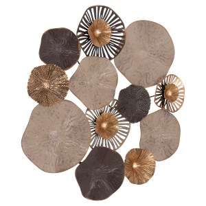 67083 ΜΕΤΑΛΛΙΚΟ ΔΙΑΚΟΣΜΗΤΙΚΟ ΤΟΙΧΟΥ HM7163 ΚΑΦΕ ΕΚΡΟΥ ΧΡΥΣΟ 69x8x69Y εκ.