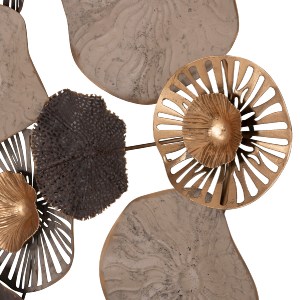 67083 ΜΕΤΑΛΛΙΚΟ ΔΙΑΚΟΣΜΗΤΙΚΟ ΤΟΙΧΟΥ HM7163 ΚΑΦΕ ΕΚΡΟΥ ΧΡΥΣΟ 69x8x69Y εκ.