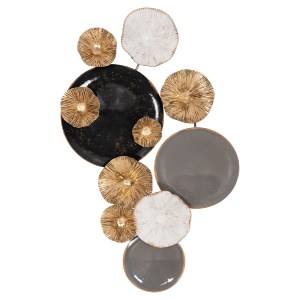 67097 ΜΕΤΑΛΛΙΚΟ ΔΙΑΚΟΣΜΗΤΙΚΟ ΤΟΙΧΟΥ HM7179 ΓΚΡΙ ΧΡΥΣΟ 66x6x38Y εκ.