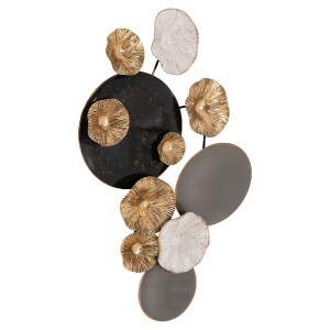 67097 ΜΕΤΑΛΛΙΚΟ ΔΙΑΚΟΣΜΗΤΙΚΟ ΤΟΙΧΟΥ HM7179 ΓΚΡΙ ΧΡΥΣΟ 66x6x38Y εκ.