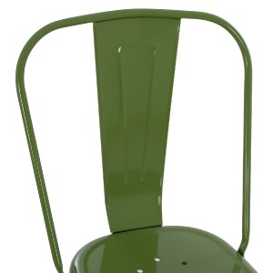 68033 ΚΑΡΕΚΛΑ ΜΕΤΑΛΛΙΚΗ MELITA ΣΕ LIGHT OLIVE GREEN 43x50x82Y εκ. HM8641.13