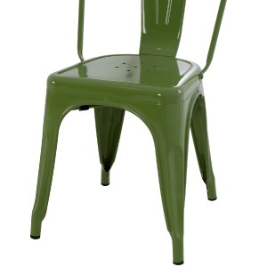68033 ΚΑΡΕΚΛΑ ΜΕΤΑΛΛΙΚΗ MELITA ΣΕ LIGHT OLIVE GREEN 43x50x82Y εκ. HM8641.13