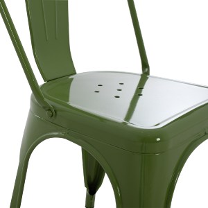 68033 ΚΑΡΕΚΛΑ ΜΕΤΑΛΛΙΚΗ MELITA ΣΕ LIGHT OLIVE GREEN 43x50x82Y εκ. HM8641.13