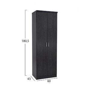 68602 ΠΑΠΟΥΤΣΟΘΗΚΗ ΞΥΛΙΝΗ DAYANNA ΜΕ 6 ΡΑΦΙΑ 60X43X180.5εκ. ZEBRANO HM2379.01