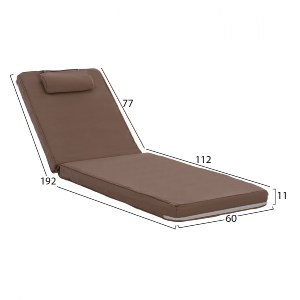 68669 ΜΑΞΙΛΑΡΙ ΞΑΠΛΩΣΤΡΑΣ TEXTILENE 600gr/m2 2X1 SIFNOS HM11237.04T 194x70x11εκ.