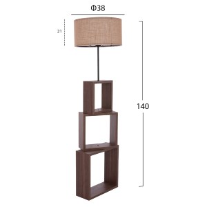 68820 ΦΩΤΙΣΤΙΚΟ ΔΑΠΕΔΟΥ MDF ΚΑΡΥΔΙ HM7608.01 Φ38x140 εκ.