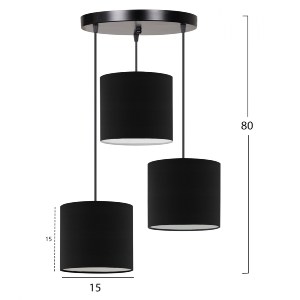 68856 ΦΩΤΙΣΤΙΚΟ ΟΡΟΦΗΣ HM7622.02 ΜΑΥΡΟ