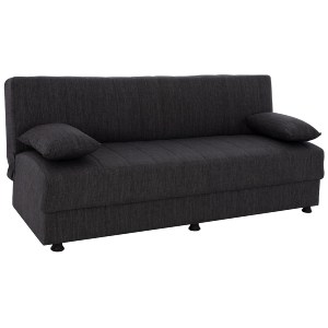68982 ΚΑΝΑΠΕΣ ΚΡΕΒΑΤΙ ΤΡΙΘΕΣΙΟΣ ΓΚΡΙ HM3239.03 180x72x77 εκ.