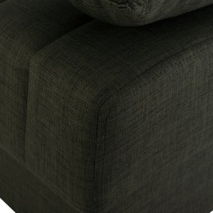 68986 ΚΑΝΑΠΕΣ ΚΡΕΒΑΤΙ ANDRI ΤΡΙΘΕΣΙΟΣ DARK OLIVE HM3239.05 180x72x77 εκ.