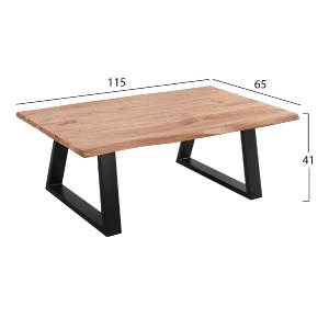 69085 ΤΡΑΠΕΖΙ ΣΑΛΟΝΙΟΥ SOFIA SLIM HM8502.11 ΜΑΣΙΦ ΞΥΛΟ ΑΚΑΚΙΑΣ 115Χ65Χ41Υεκ.