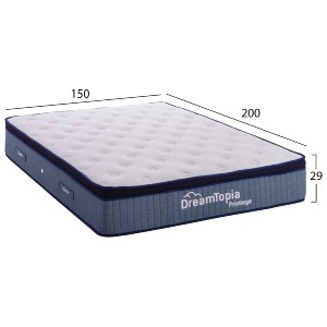 69252 ΣΤΡΩΜΑ DREAMTOPIA, σειρά PRIVILEGE HM660.150 POCKET SPRING ΜΕ ΑΝΩΣΤΡΩΜΑ 150X200εκ.