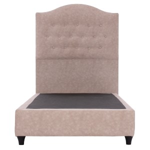 69299 ΚΡΕΒΑΤΙ MALENA ΜΠΕΖ HM651.22 ΓΙΑ ΣΤΡΩΜΑ 90x200 εκ.