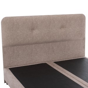 69335 ΚΡΕΒΑΤΙ HM637.22 DOLORES ΜΠΕΖ ΥΦΑΣΜΑ τ.NUBUCK, 150x200 εκ.