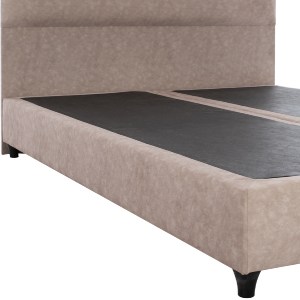 69335 ΚΡΕΒΑΤΙ HM637.22 DOLORES ΜΠΕΖ ΥΦΑΣΜΑ τ.NUBUCK, 150x200 εκ.