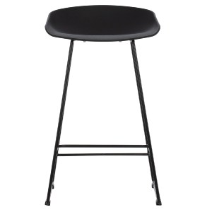 69393 ΣΚΑΜΠΟ ΜΠΑΡ NAILA HM9299.02 ΜΑΥΡΟ ΜΕΣΑΙΟΥ ΥΨΟΥΣ 44x44x74Yεκ.