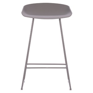 69394 ΣΚΑΜΠΟ ΜΠΑΡ NAILA HM9299.10 ΓΚΡΙ ΜΕΣΑΙΟΥ ΥΨΟΥΣ 44x44x74Yεκ.