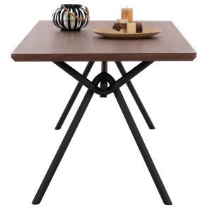 69453 ΤΡΑΠΕΖΙ ΤΡΑΠΕΖΑΡΙΑΣ MANDY HM9303.02 ΚΑΠΛΑΜΑΣ ΚΑΡΥΔΙΑΣ ΡΟΥΣΤΙΚ ΣΤΥΛ 220x90x75Υ εκ.