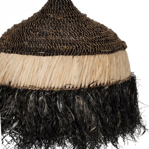 69652 ΦΩΤΙΣΤΙΚΟ ΟΡΟΦΗΣ ΑΠΟ ΙΝΕΣ ΣΙΖΑΛ ΚΑΙ ΑΜΠΑΚΑ ΣΕ ΦΥΣΙΚΟ-ΜΑΥΡΟ 50x50x60Yεκ.HM7788